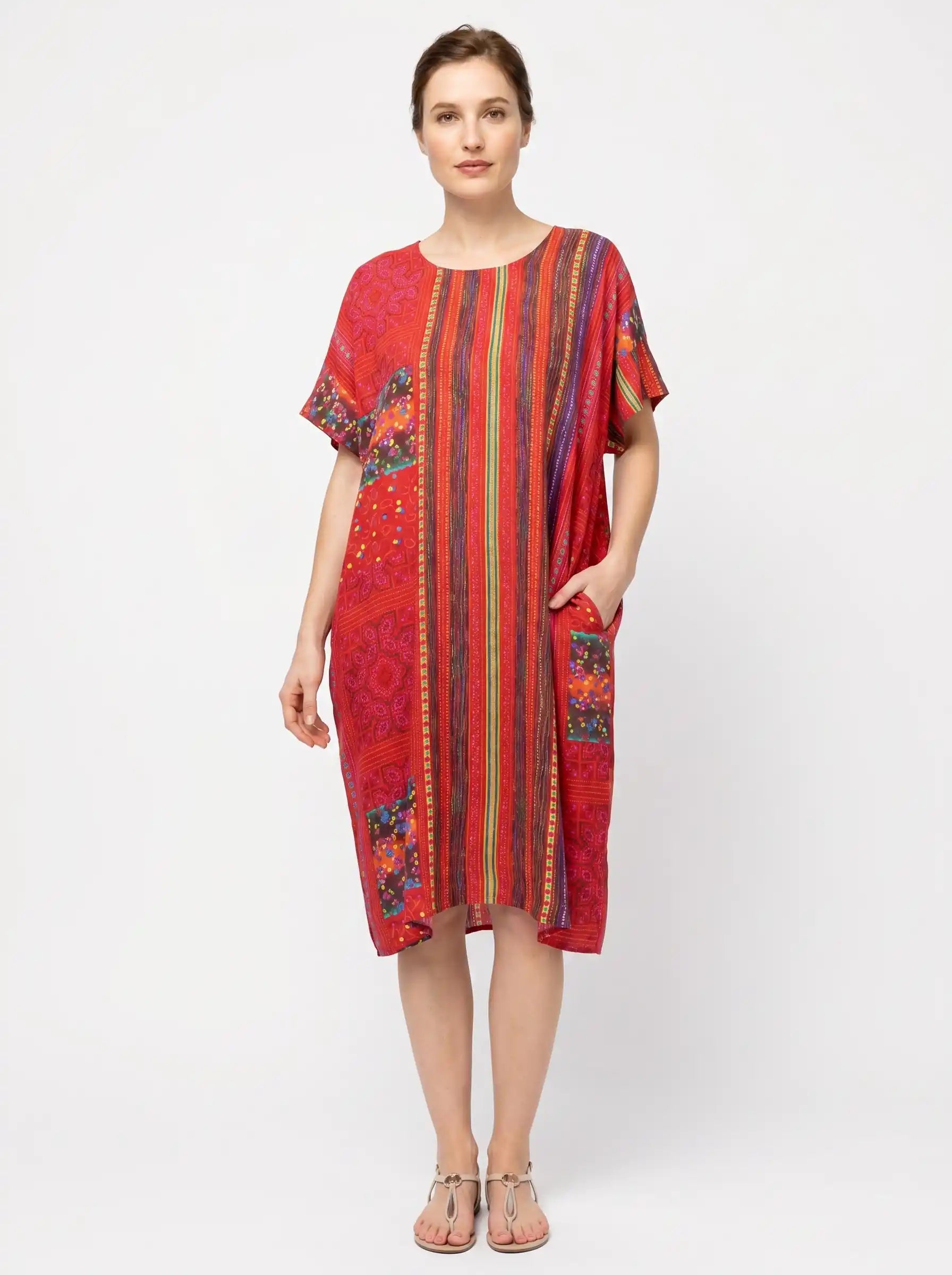 The Scarlett - Folk Stripe Dress
