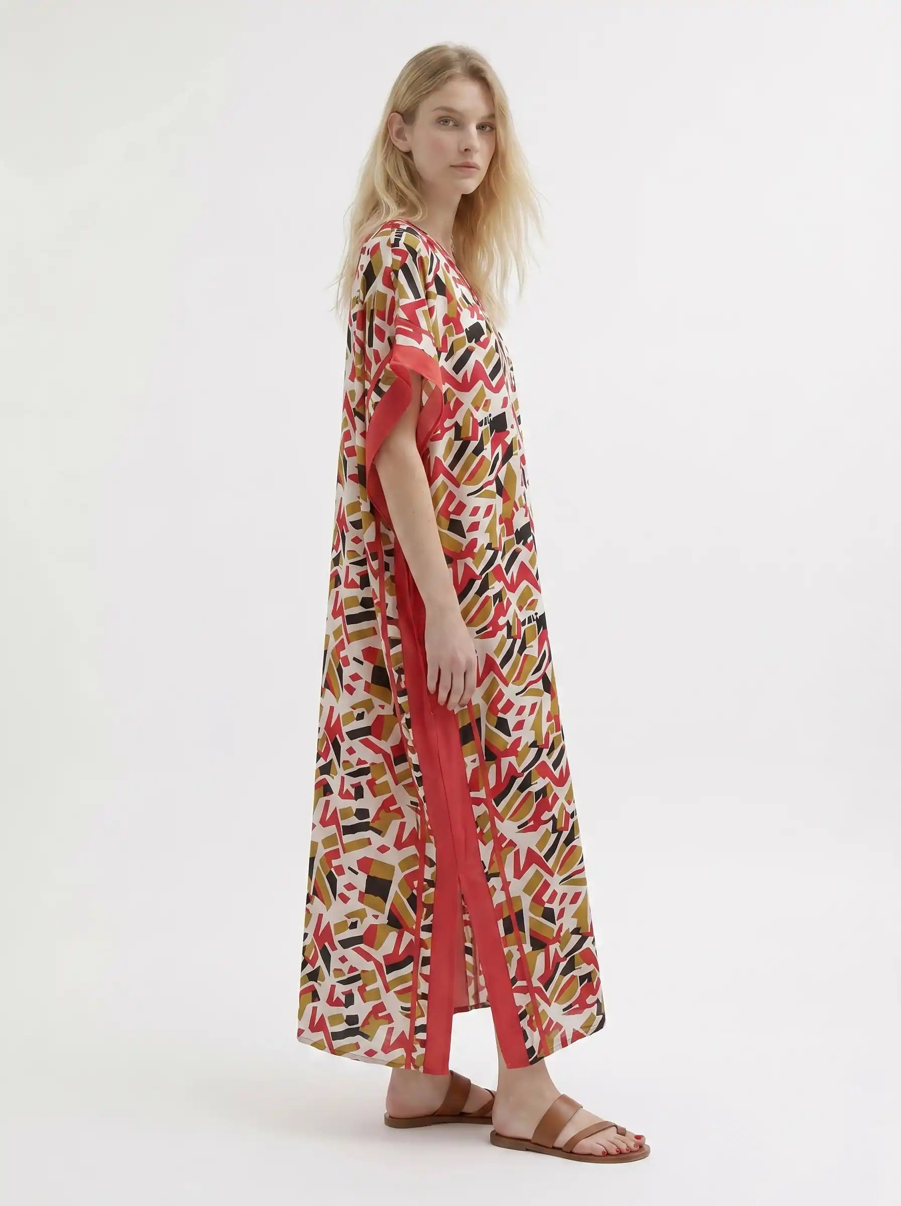 The Miro - Geometric Confetti Caftan