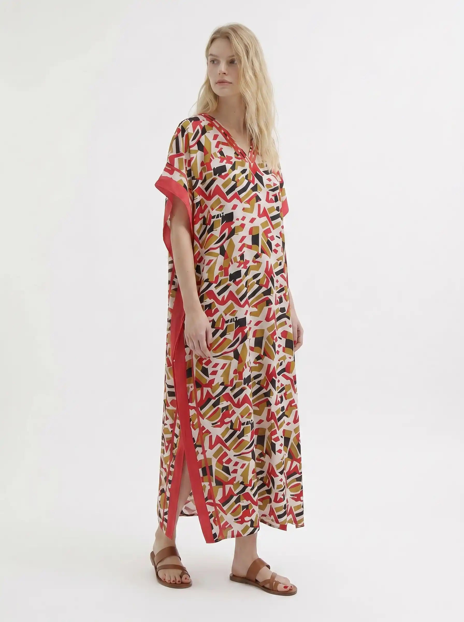 The Miro - Geometric Confetti Caftan