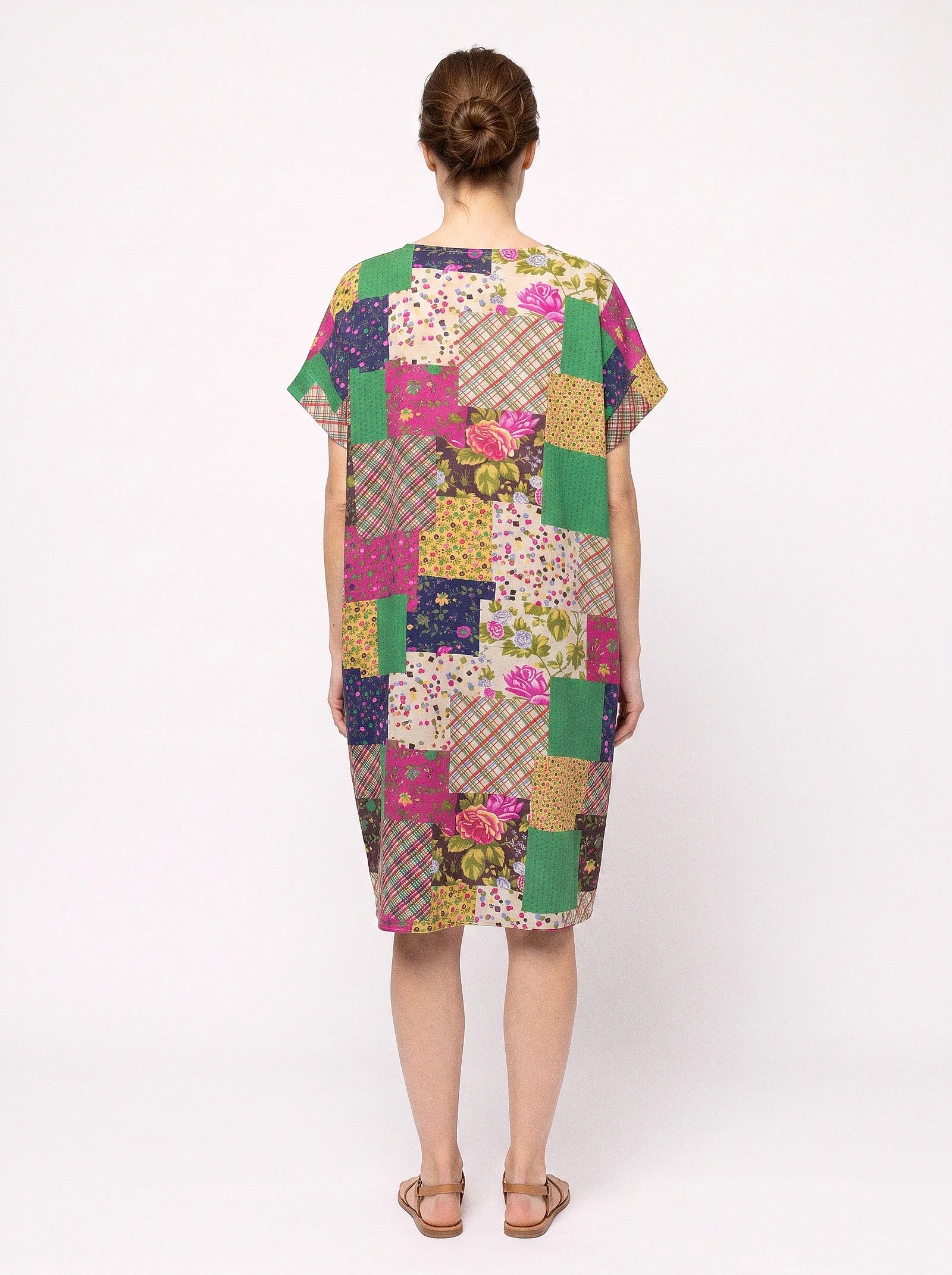 The Rosalie Caftan - Blooming Patchwork Dress