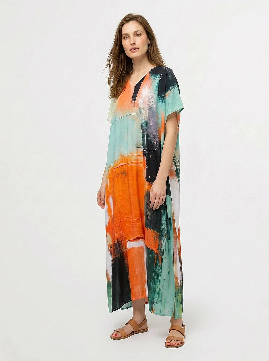 The Georgia - Abstract Art Caftan