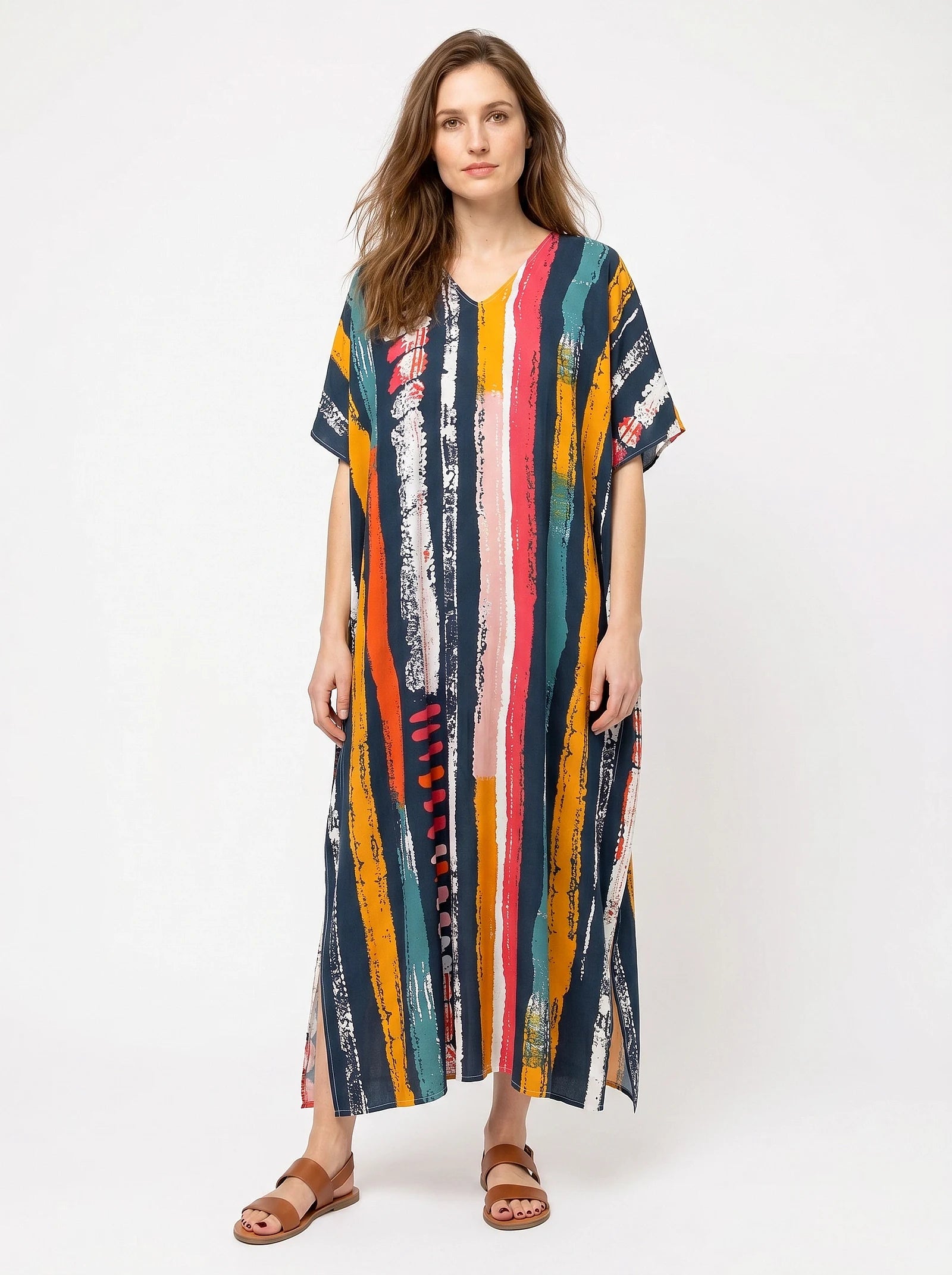 The Frida - Artist Stripe Caftan