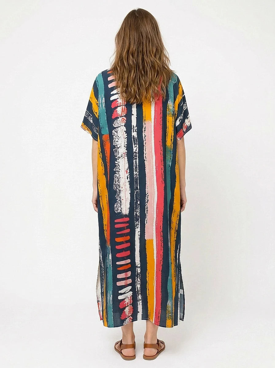 The Frida - Artist Stripe Caftan