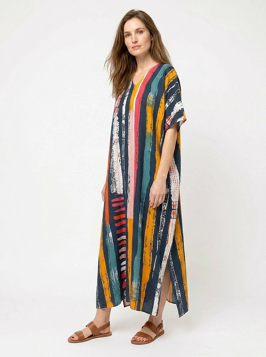 The Frida - Artist Stripe Caftan