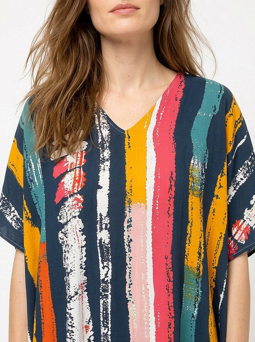 The Frida - Artist Stripe Caftan