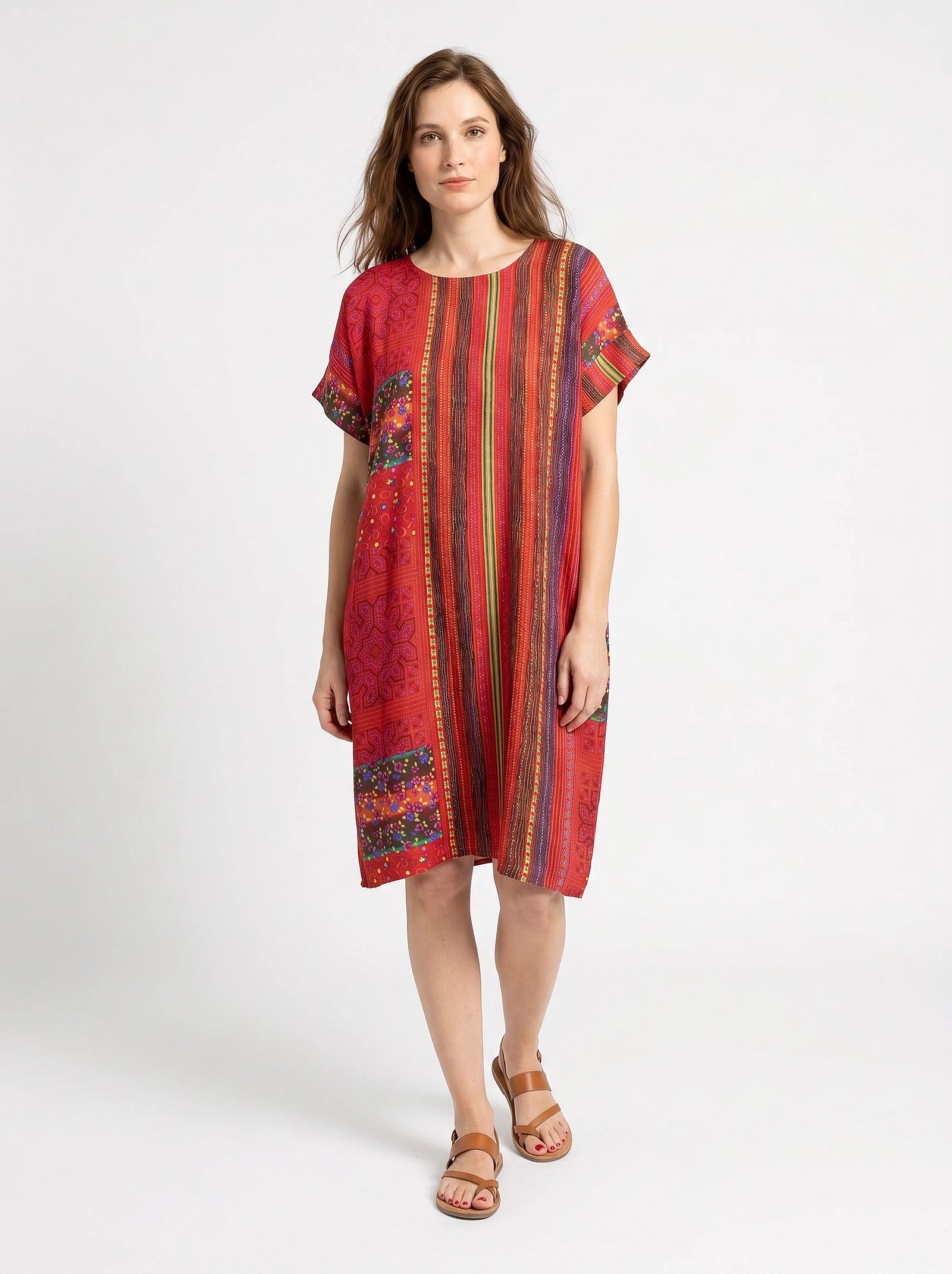 The Scarlett - Folk Stripe Dress
