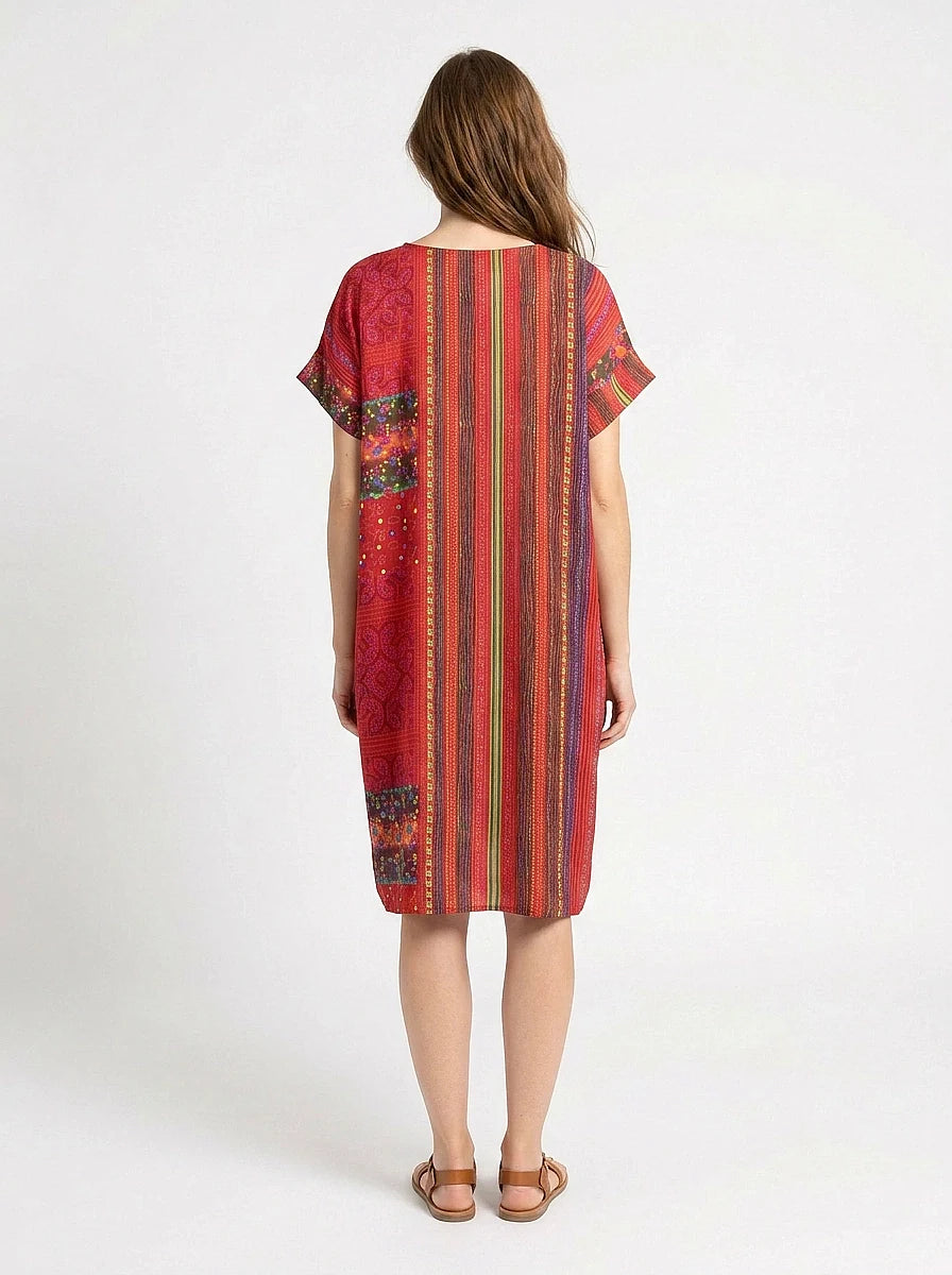 The Scarlett - Folk Stripe Dress