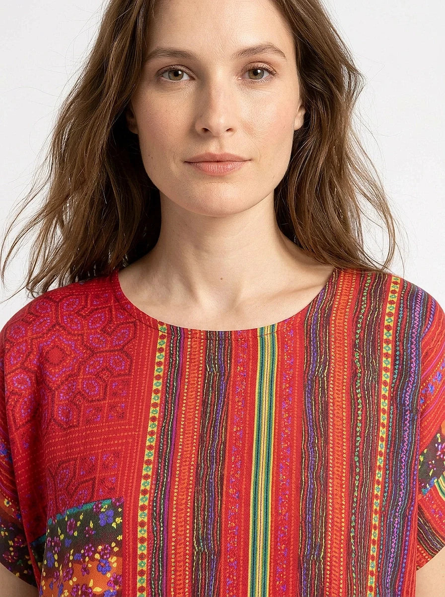 The Scarlett - Folk Stripe Dress