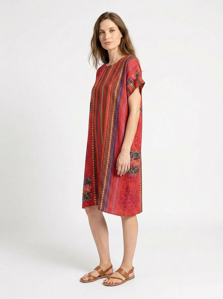 The Scarlett - Folk Stripe Dress