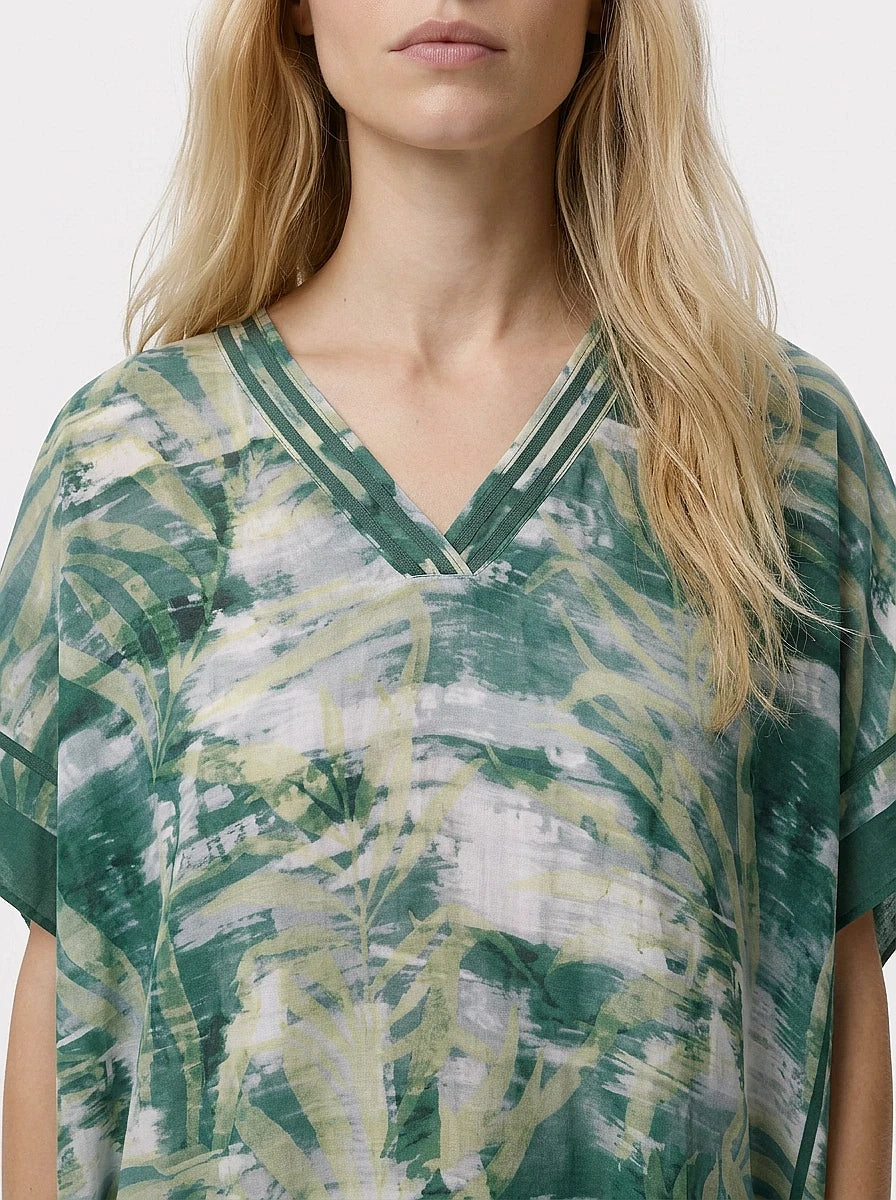 The Amazonas - Green Watercolor Caftan