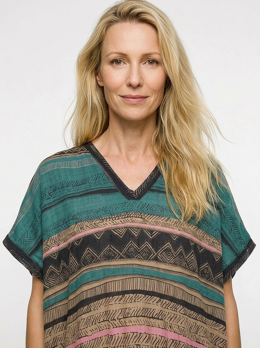 The Sahara - Tribal Stripe Caftan