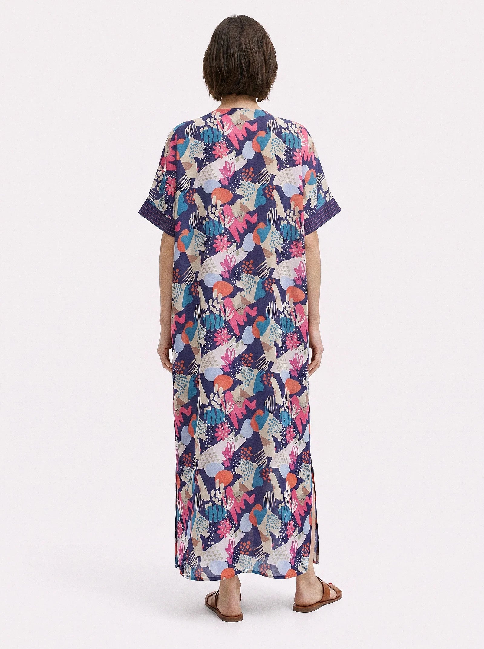 The Udaipur - Paisley Mosaic Caftan Dress