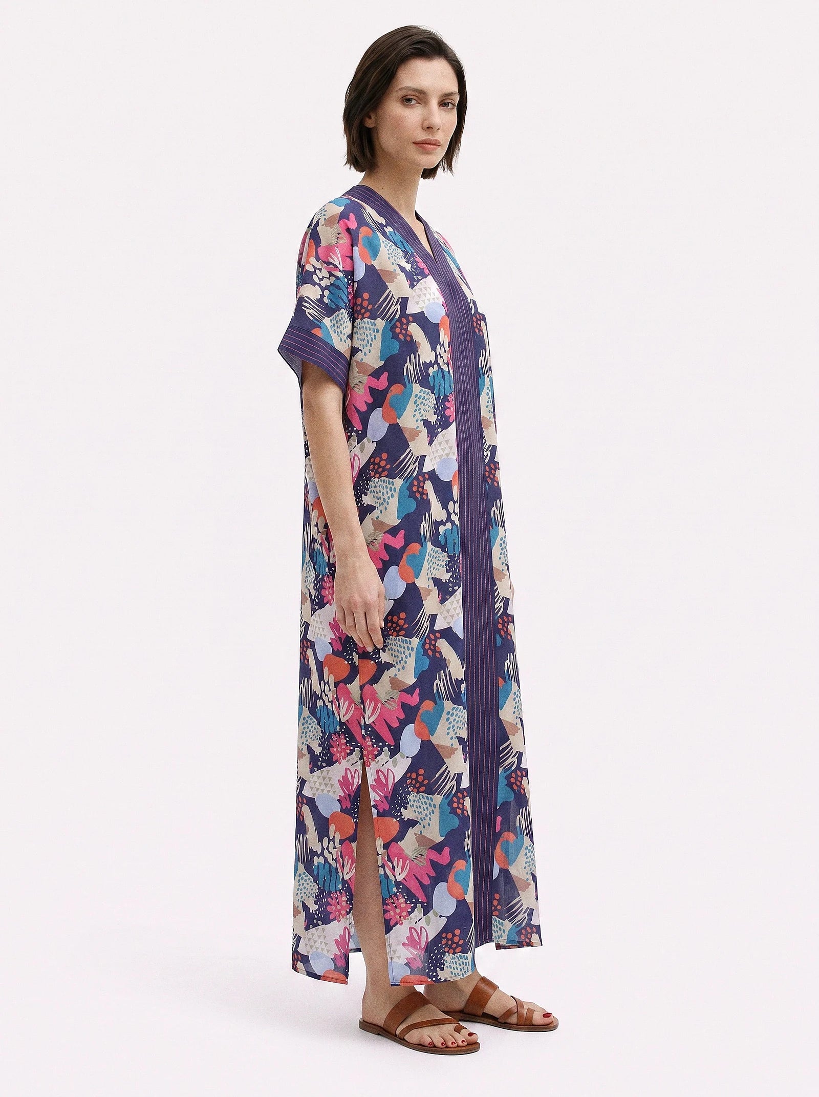 The Udaipur - Paisley Mosaic Caftan Dress