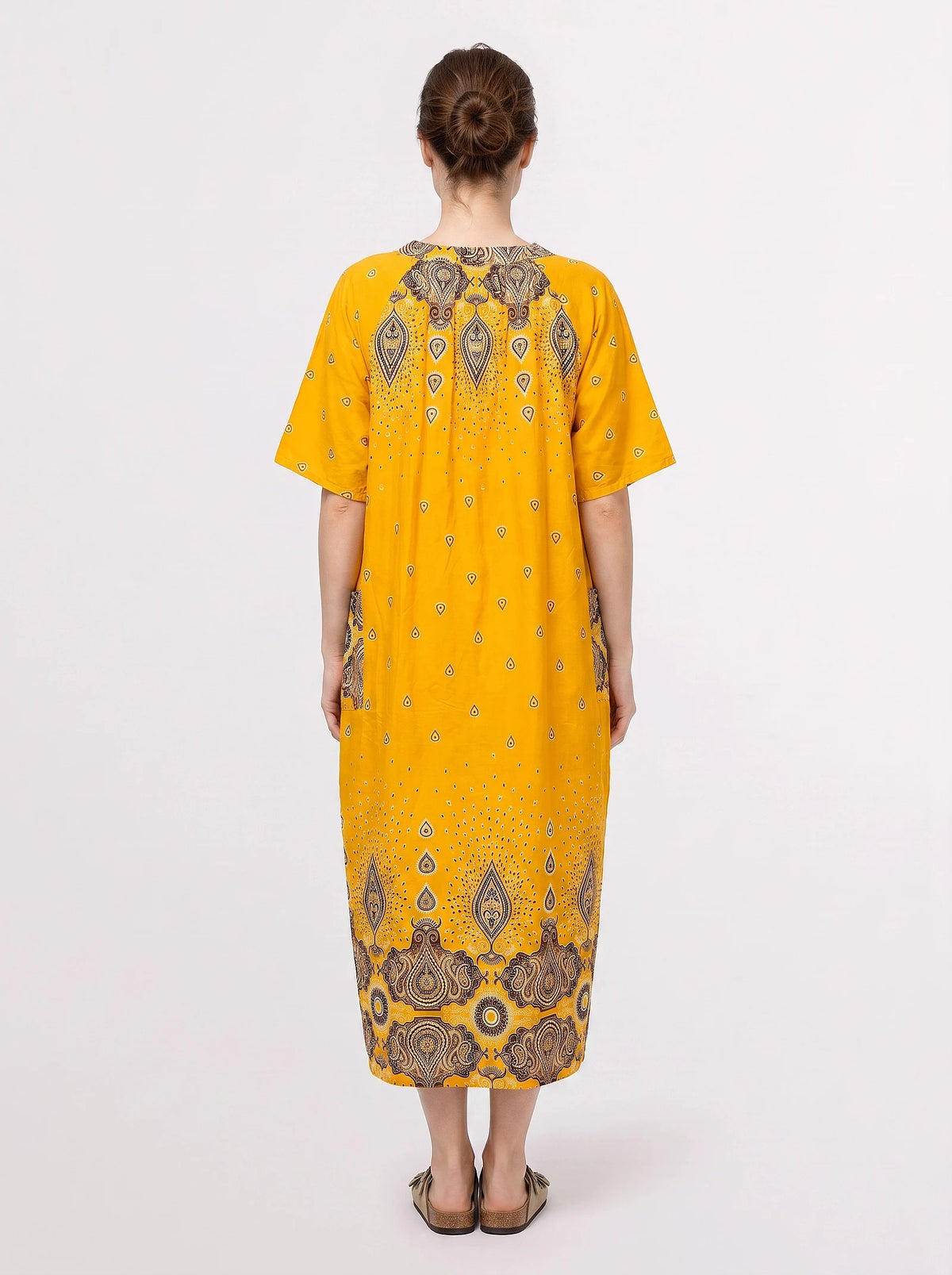 The Marigold – Golden Paisley Caftan