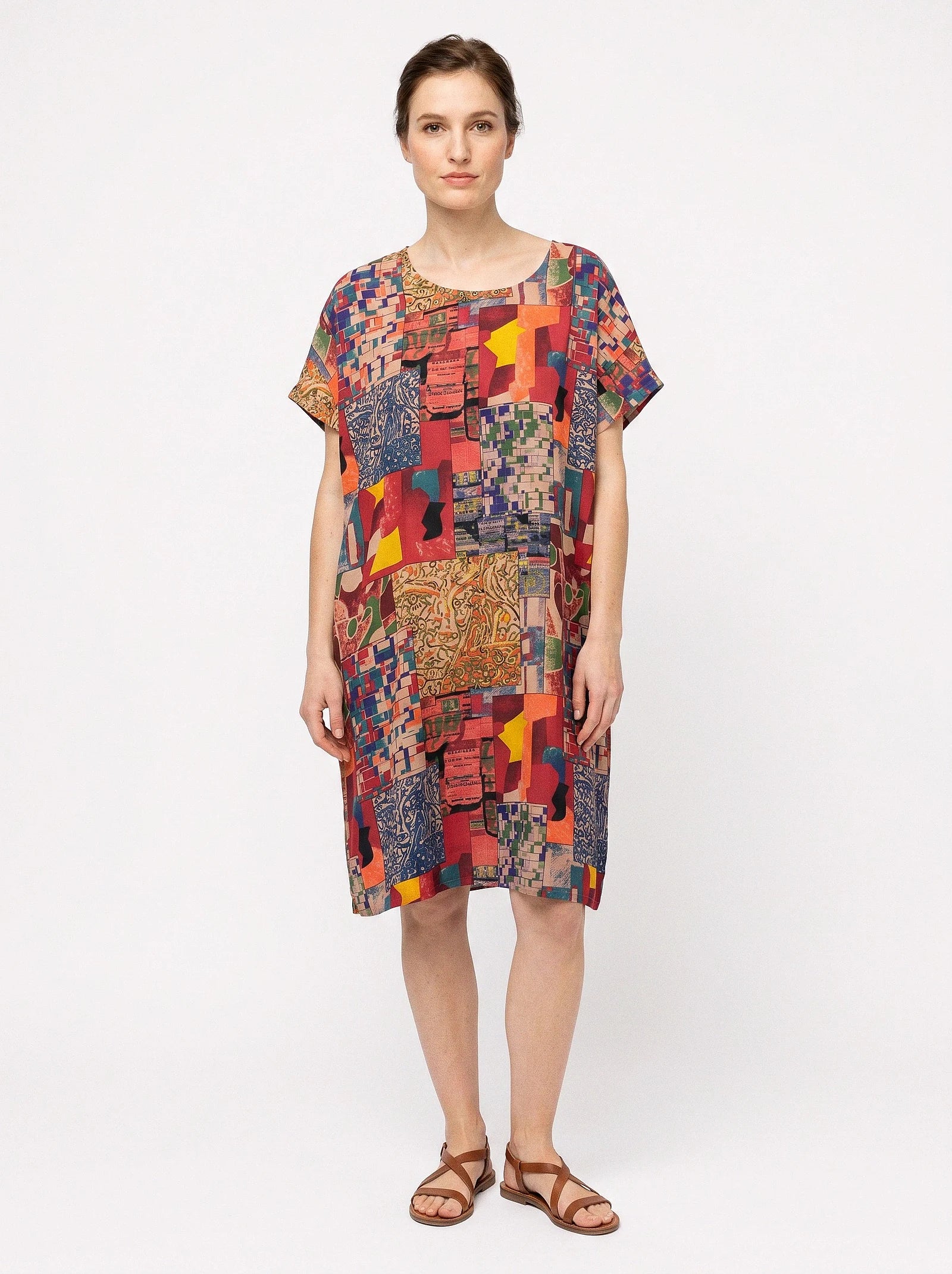 The Klee - Abstract Mosaic Dress