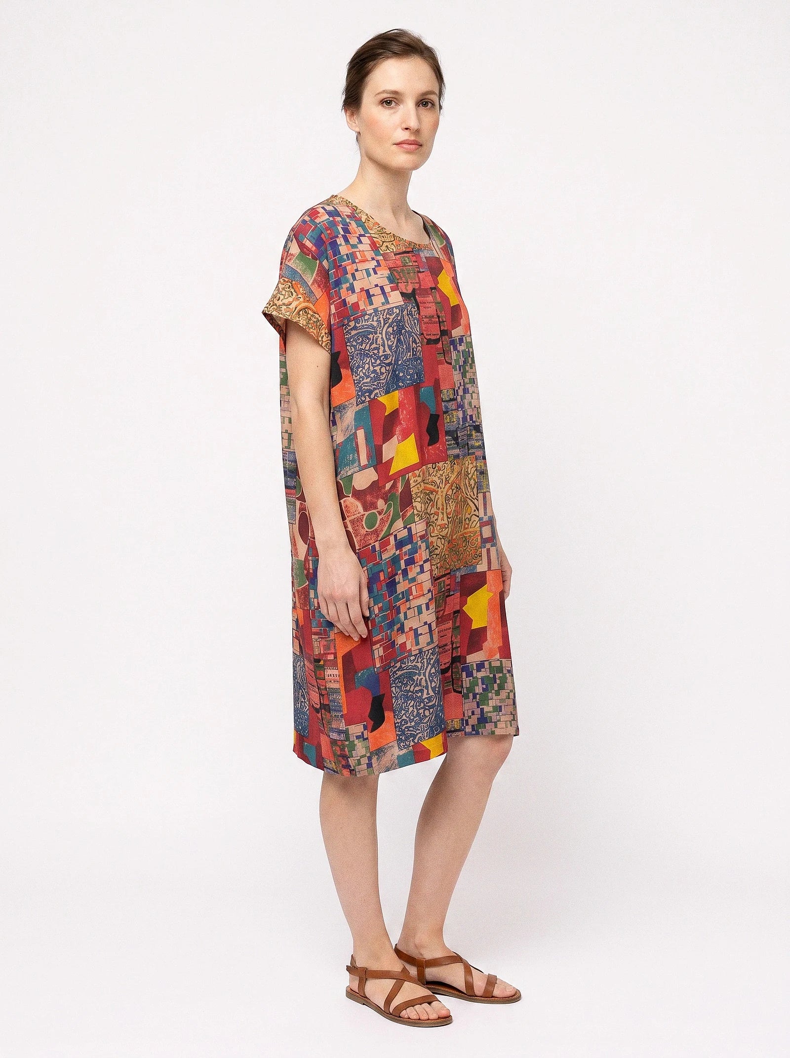 The Klee - Abstract Mosaic Dress