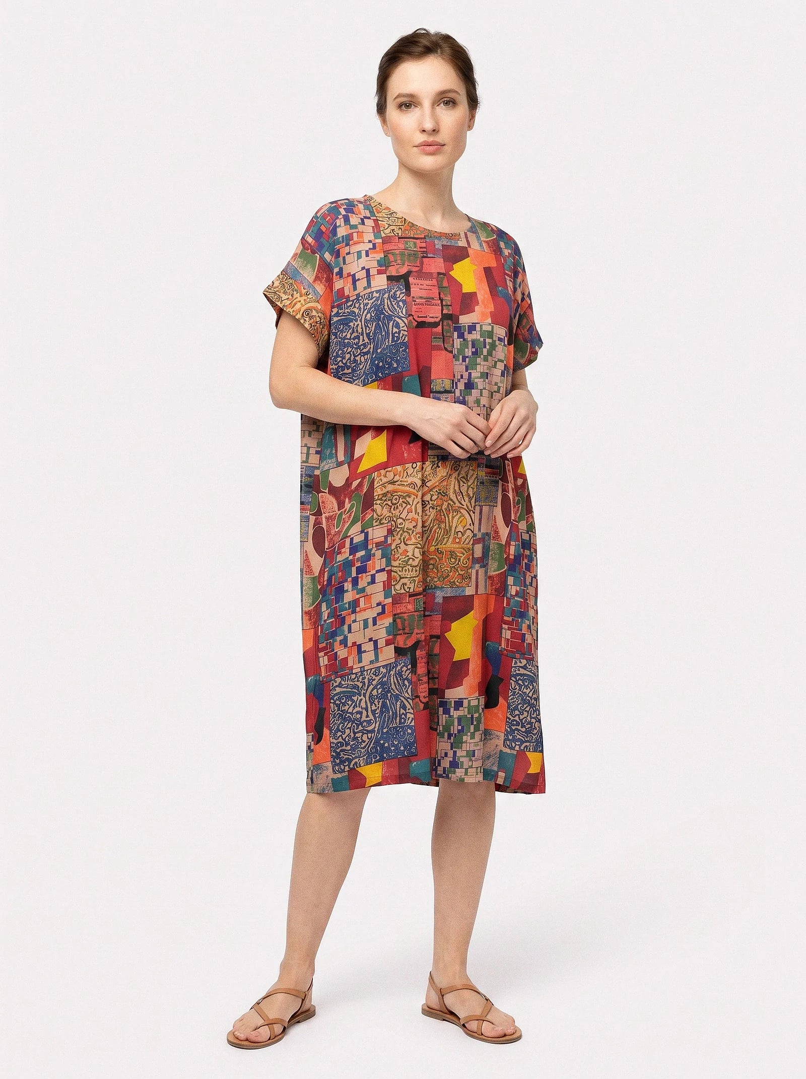 The Klee - Abstract Mosaic Dress