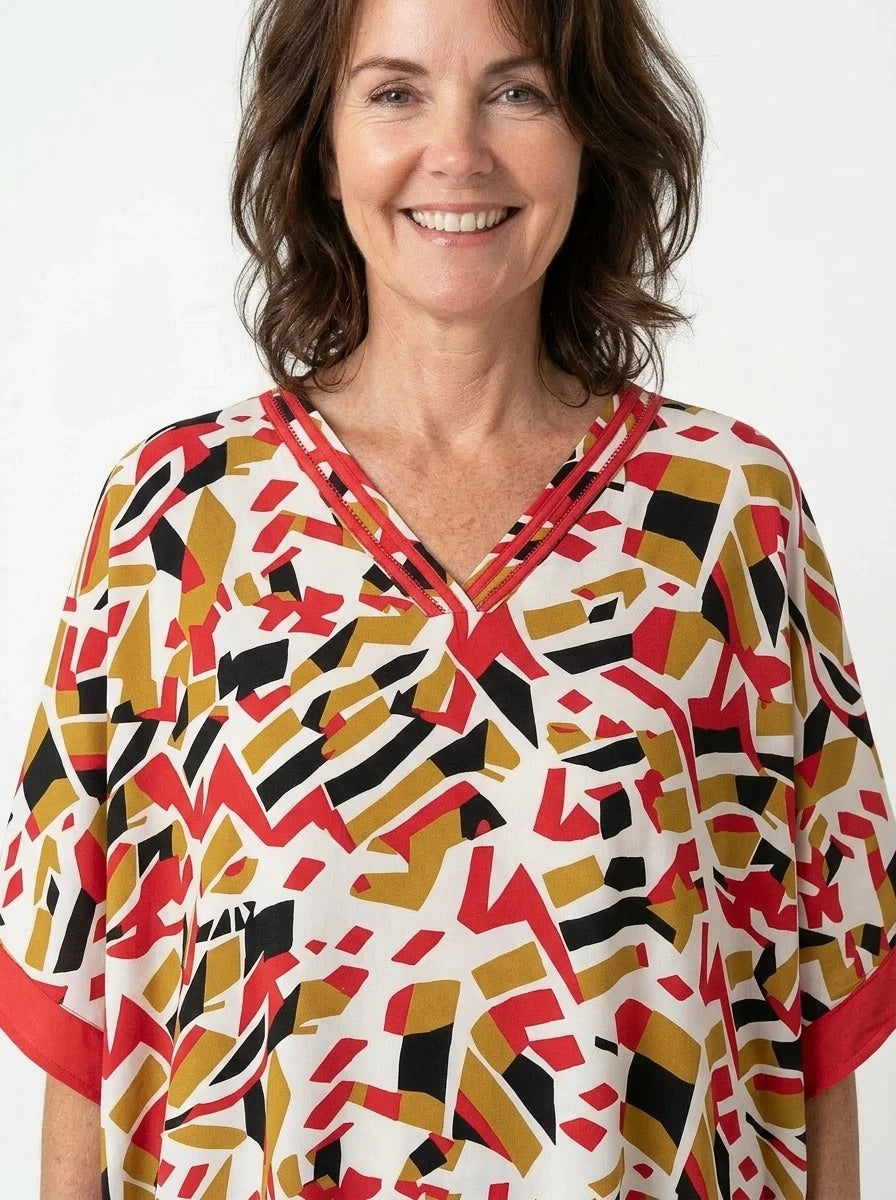 The Miro - Geometric Confetti Caftan